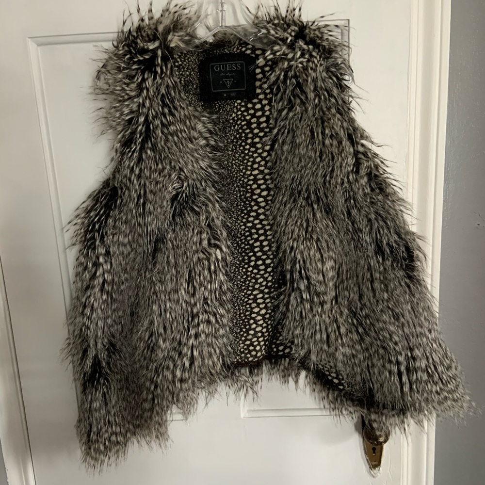Faux fur vest